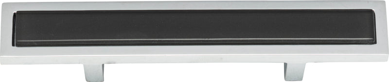 Spa Black Pull 3 Inch (c-c) Polished Chrome