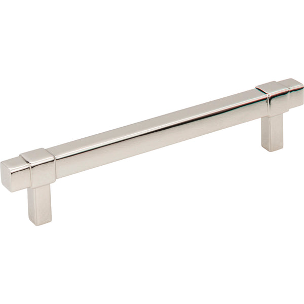 128 mm Center-to-Center Polished Nickel Square Zane Cabinet Pull