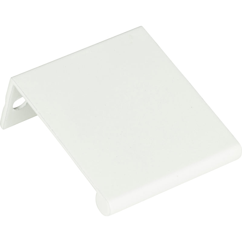 Tab Edge Pull 1 1/4 Inch (c-c) High White Gloss