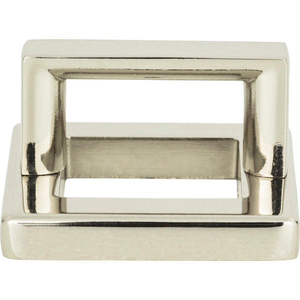 Tableau Square Base and Top 1 7/16 Inch (c-c) Polished Nickel