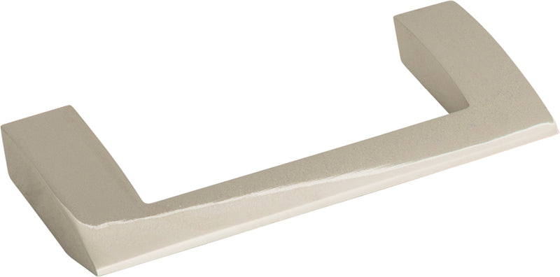 Angled Drop Pull 3 3/4 Inch (c-c) Polished Nickel