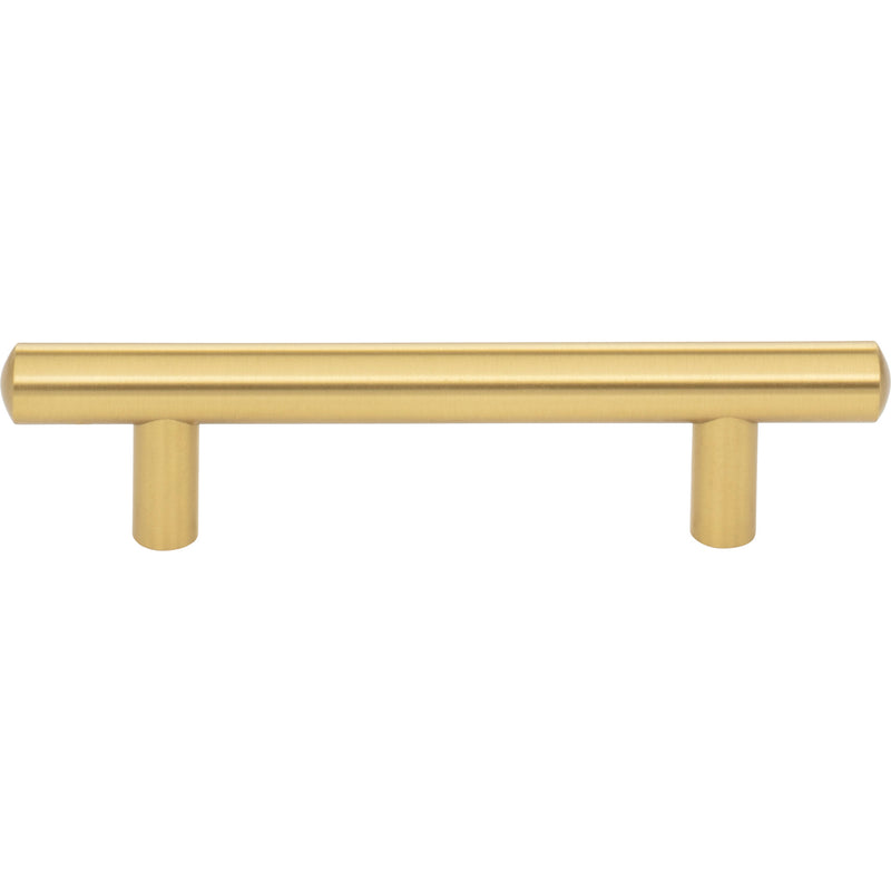 96 mm Center-to-Center Brushed Gold Key West Cabinet Bar Pull