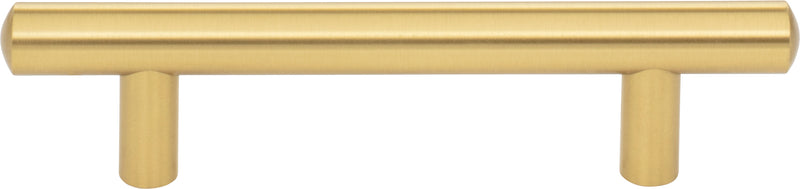 96 mm Center-to-Center Brushed Gold Key West Cabinet Bar Pull