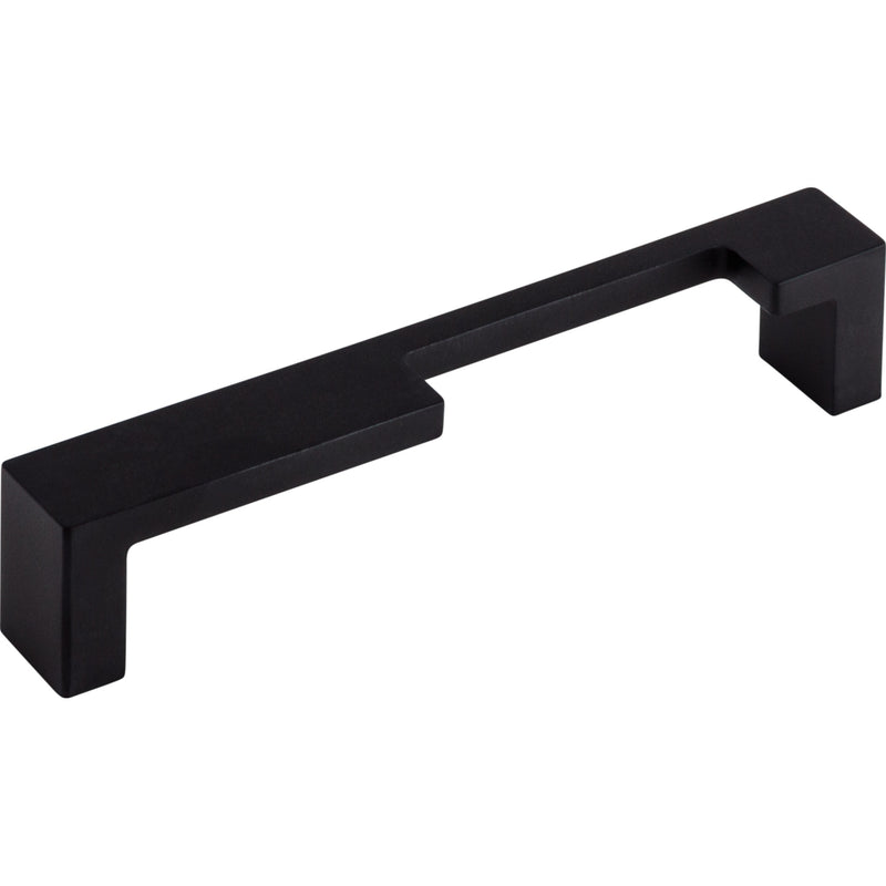 Modern Metro Notch Pull B 5 Inch (c-c) Flat Black