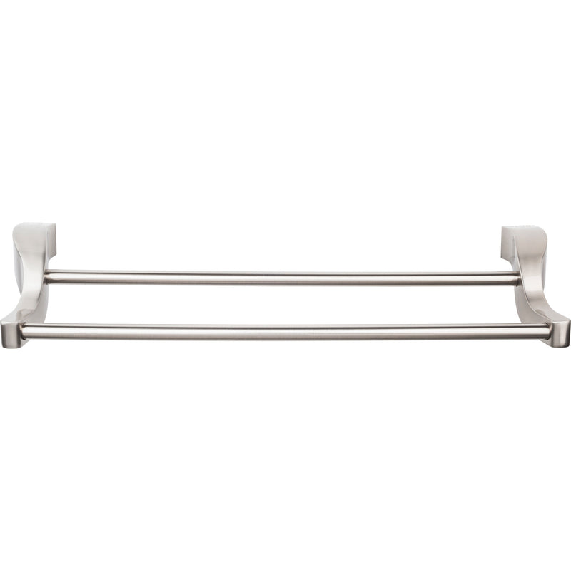 Aqua Bath Towel Bar 30 Inch Double Brushed Satin Nickel