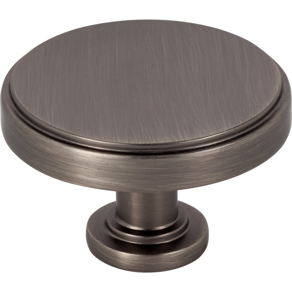 1-3/4" Diameter Brushed Pewter Richard Cabinet Knob