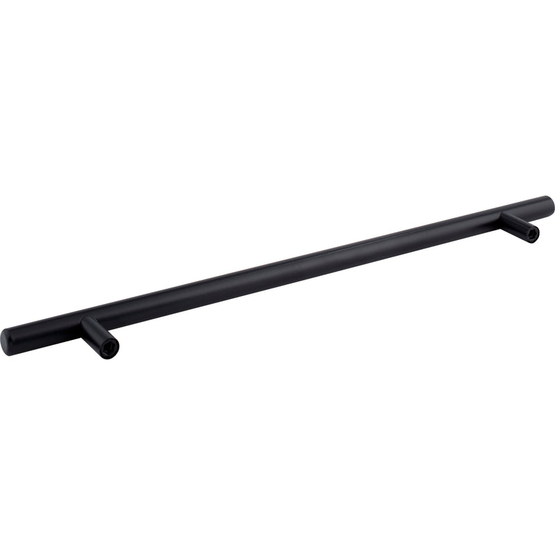 256 mm Center-to-Center Hollow Matte Black Stainless Steel Naples Cabinet Bar Pull