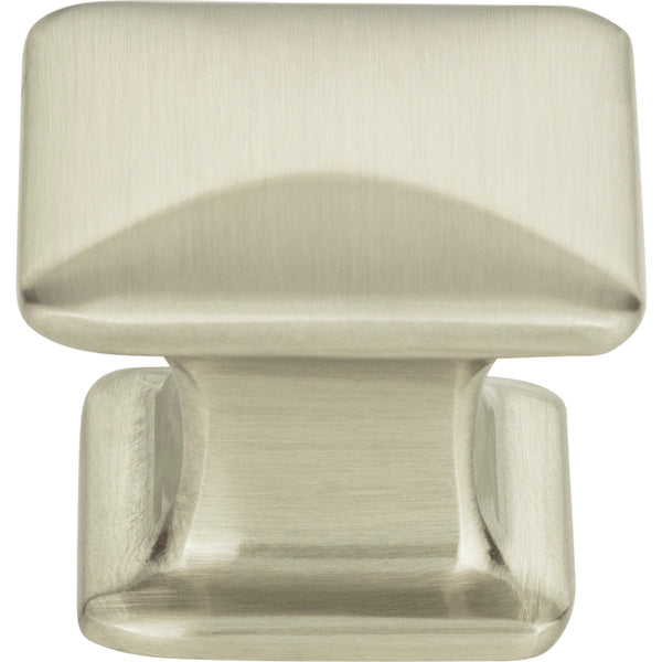 Alcott Square Knob 1 1/4 Inch Brushed Nickel