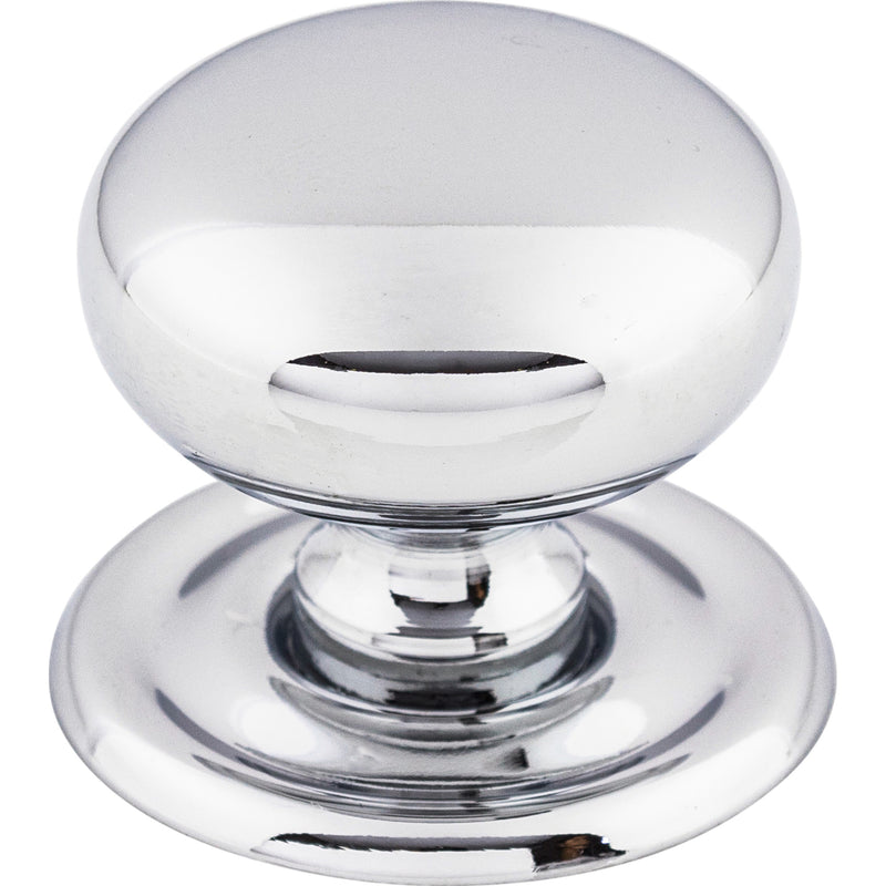 Victoria Knob 1 1/4 Inch w/Backplate Polished Chrome