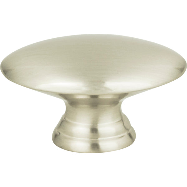 Egg Knob 1 1/2 Inch Brushed Nickel