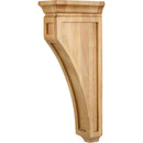 3" W x 6" D x 14" H Oak Mission Corbel