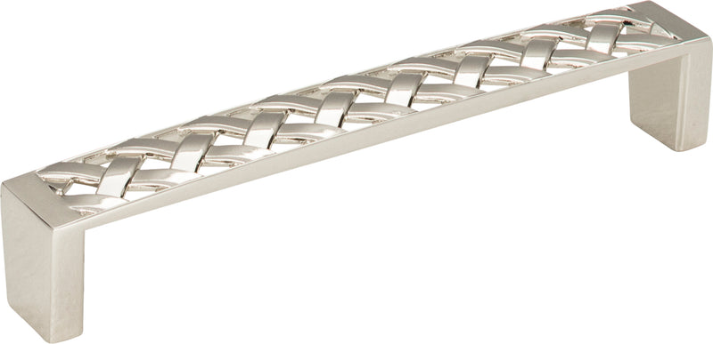 Lattice Pull 5 1/16 Inch (c-c) Polished Nickel