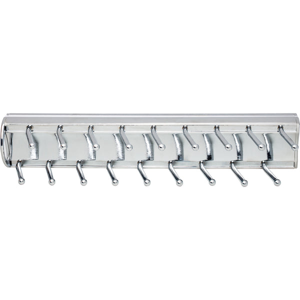 Polished Chrome 14" Tie Rack