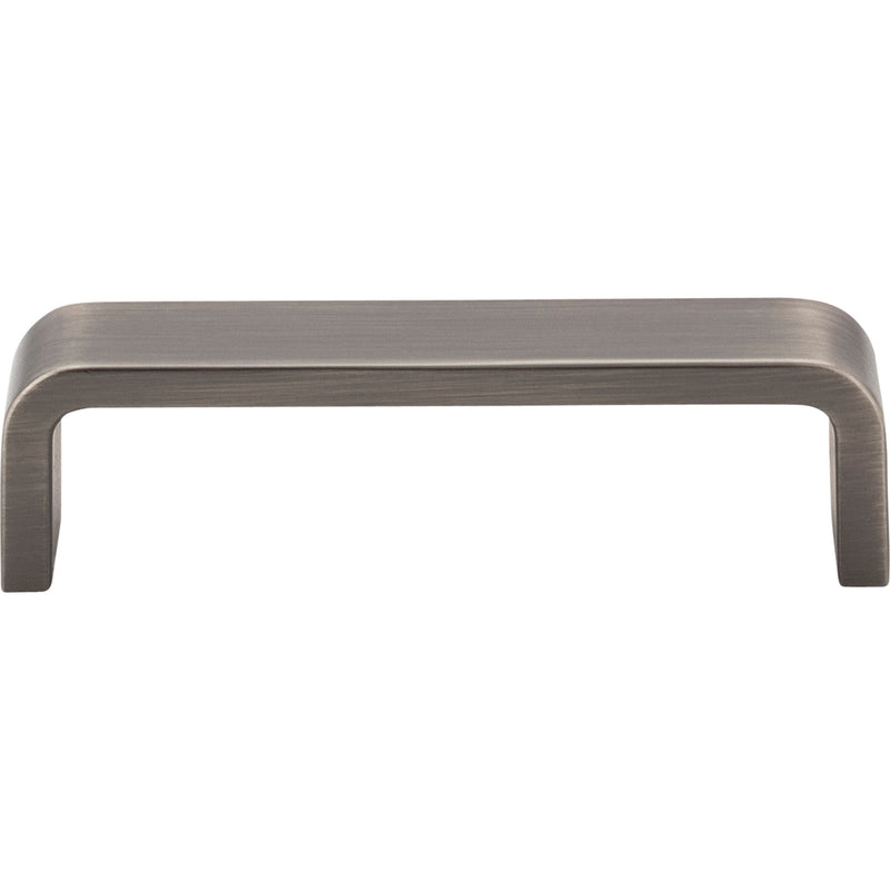 96 mm Center-to-Center Brushed Pewter Square Asher Cabinet Pull