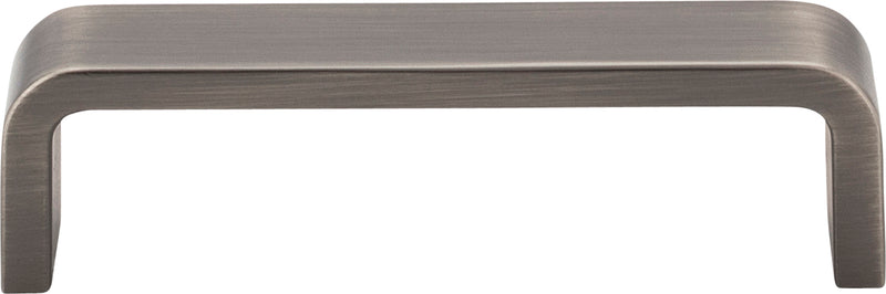 96 mm Center-to-Center Brushed Pewter Square Asher Cabinet Pull