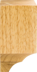 3" W x 3" D x 6-1/4" H Rubberwood Inside Corner Cornice Block