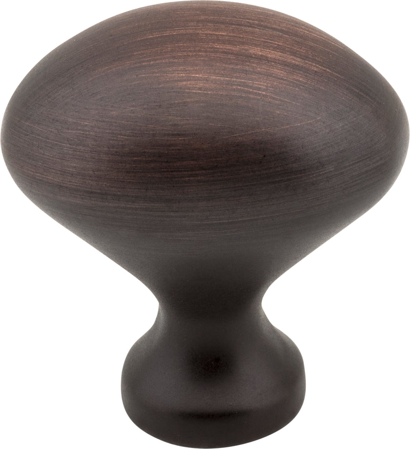 1-1/8" Overall Length Brushed Oil Rubbed Bronze Oval Merryville Cabinet Knob