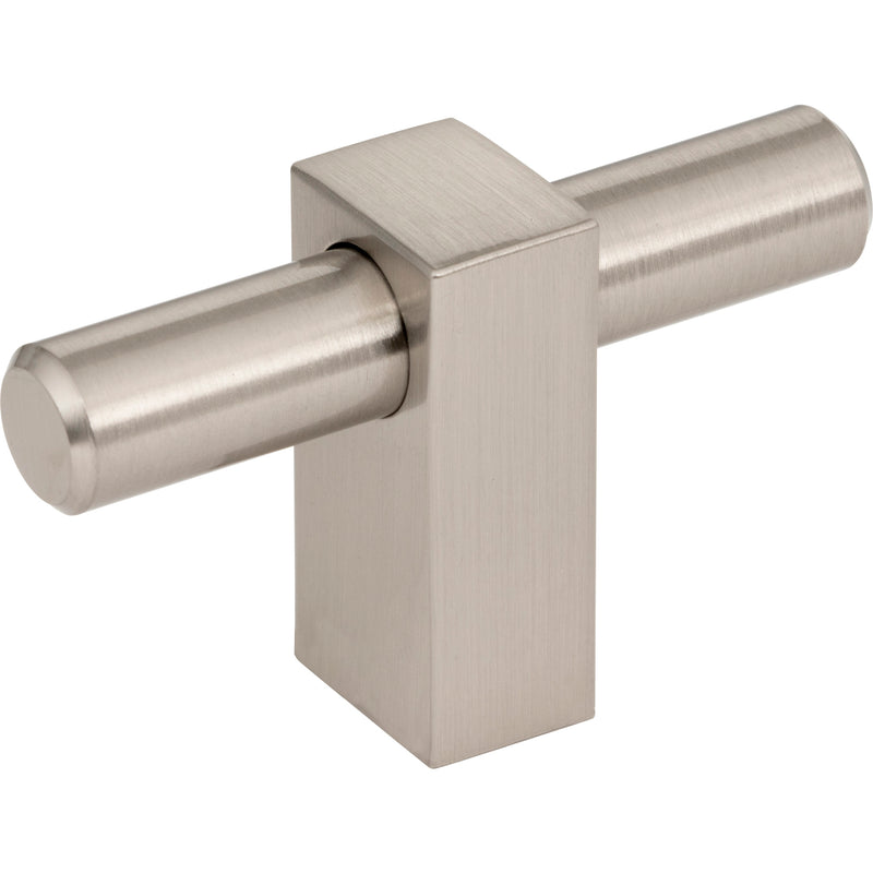 2-3/8" Overall Length Satin Nickel Larkin "T" Knob