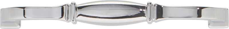 128 mm Center-to-Center Polished Chrome Audrey Cabinet Pull