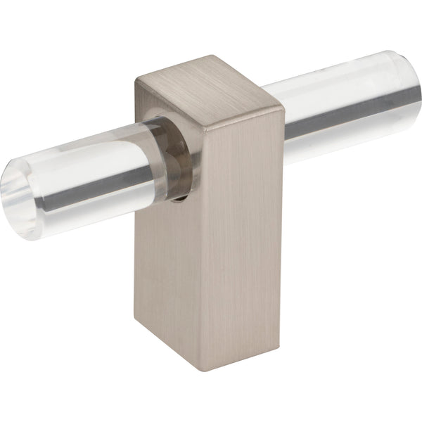 2-3/8" Overall Length Satin Nickel Spencer "T" Knob