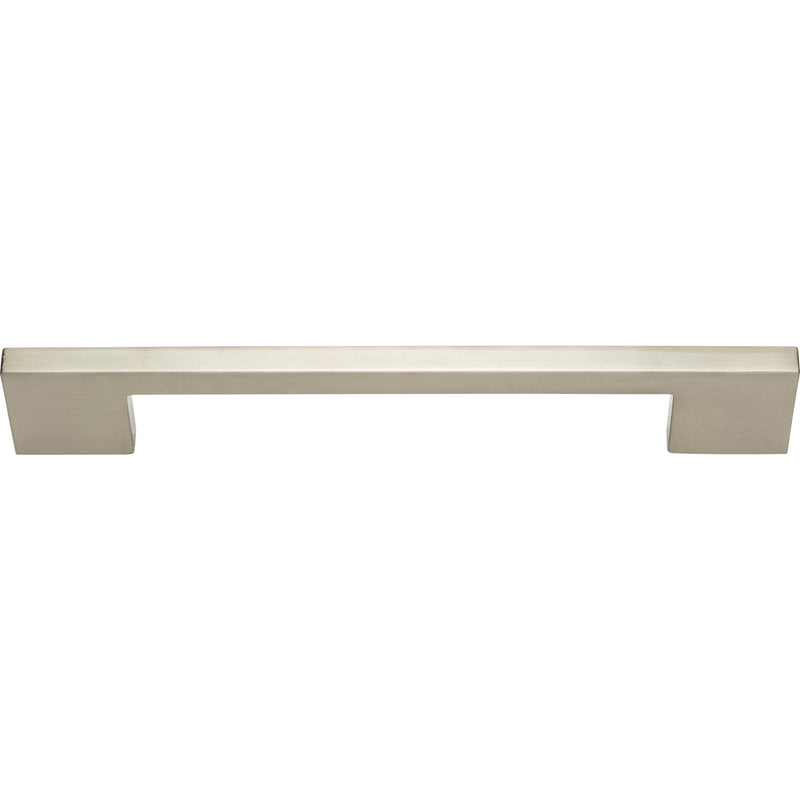 Thin Square Pull 7 9/16 Inch (c-c) Brushed Nickel