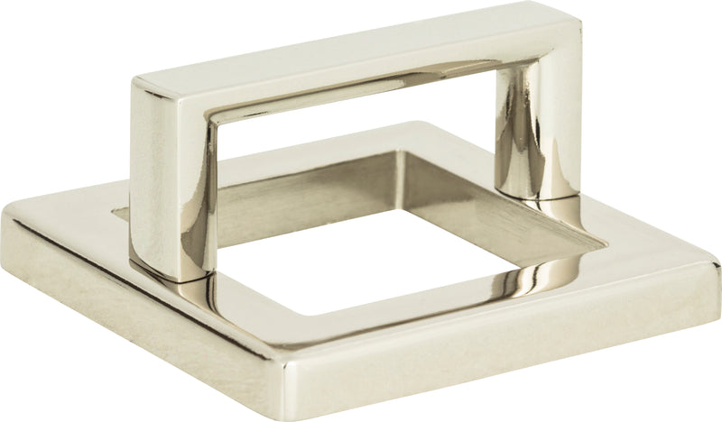 Tableau Square Base and Top 1 13/16 Inch (c-c) Polished Nickel