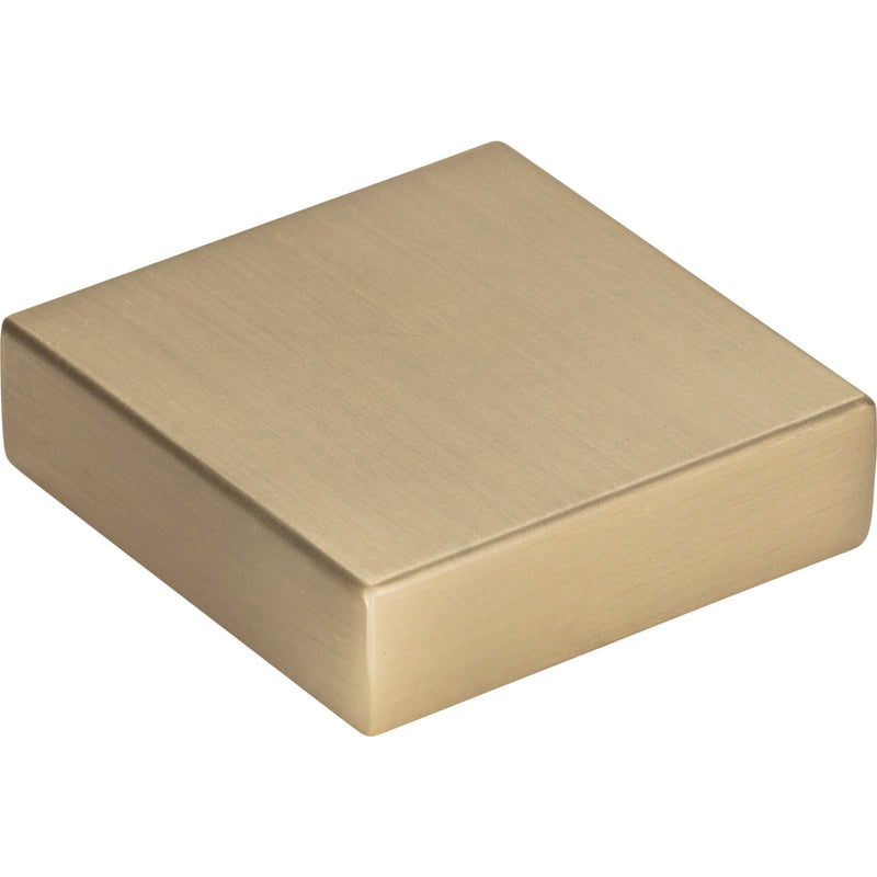 Thin Square Knob 1 1/4 Inch Champagne