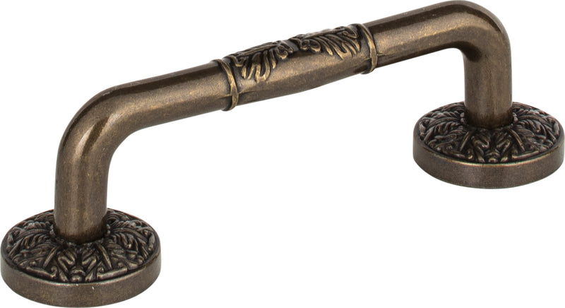 Hammered Medallion Pull 3 Inch (c-c) Burnished Bronze