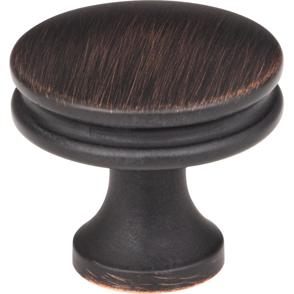 1-1/4" Diameter Brushed Oil Rubbed Bronze Marie Cabinet Knob