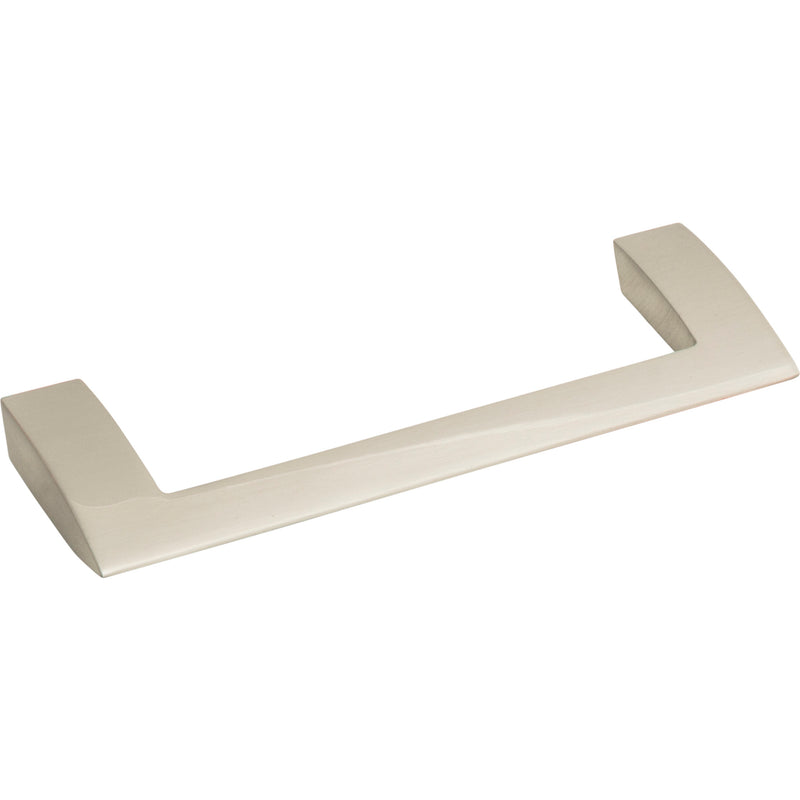 Angled Drop Pull 5 1/16 Inch (c-c) Brushed Nickel