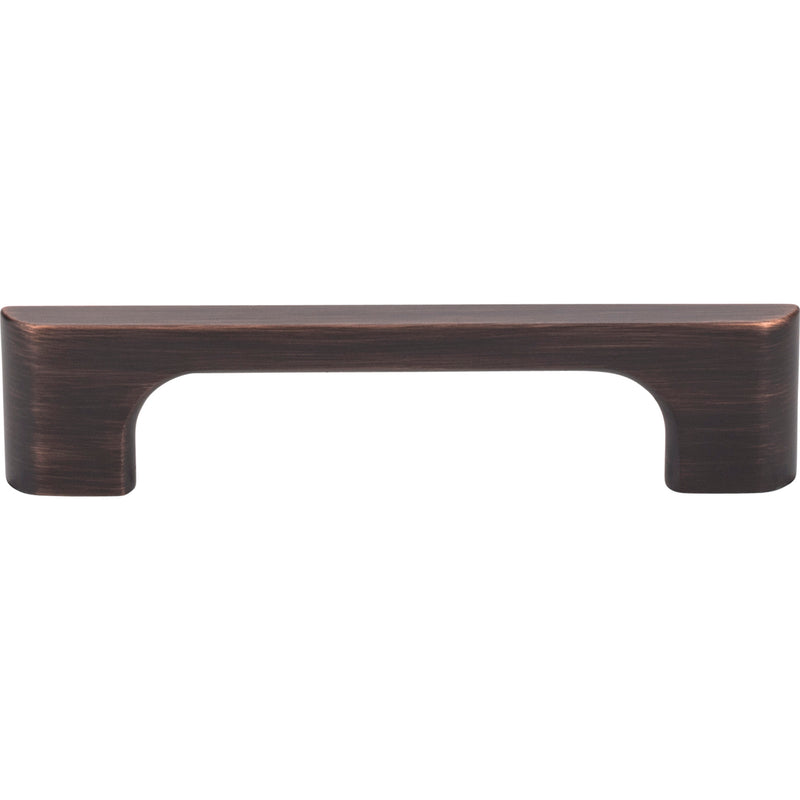 96 mm Center-to-Center Brushed Oil Rubbed Bronze Asymmetrical Leyton Cabinet Pull