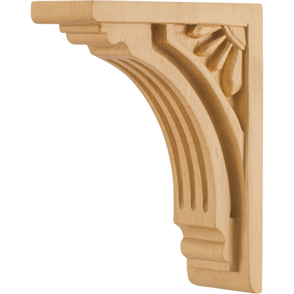 2" W x 4-5/8" D x 6" H Cherry Art Deco Corbel