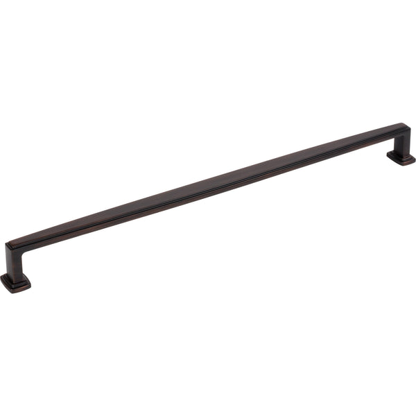 305 mm Center-to-Center Brushed Oil Rubbed Bronze Richard Cabinet Pull