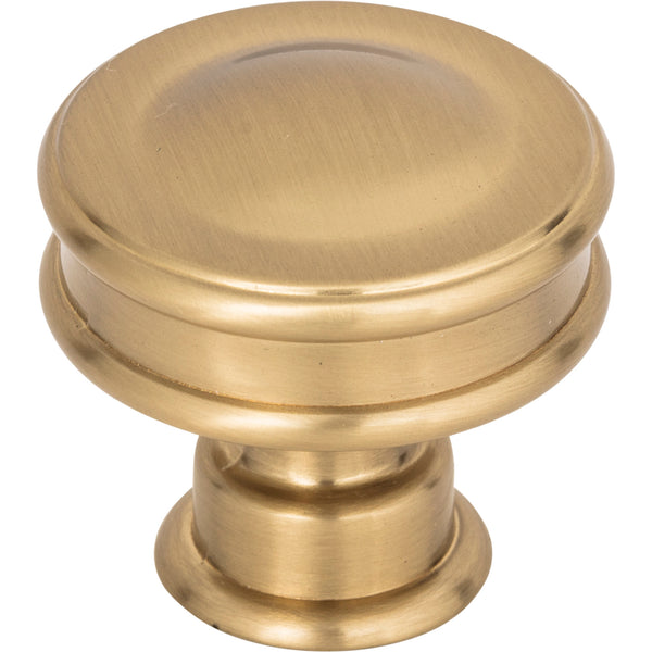 Oskar Knob 1 1/4 Inch Warm Brass