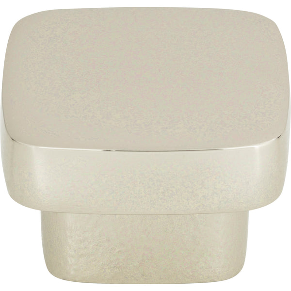 Chunky Square Knob Large 1 13/16 Inch Polished Nickel