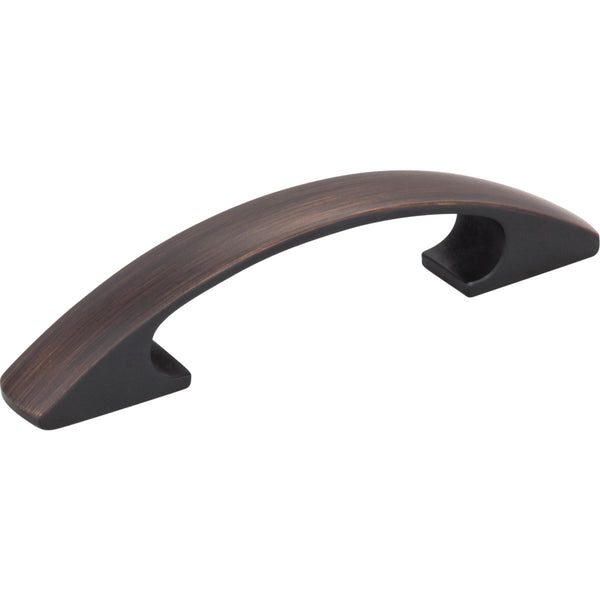3" Center-to-Center Brushed Oil Rubbed Bronze Arched Strickland Cabinet Pull
