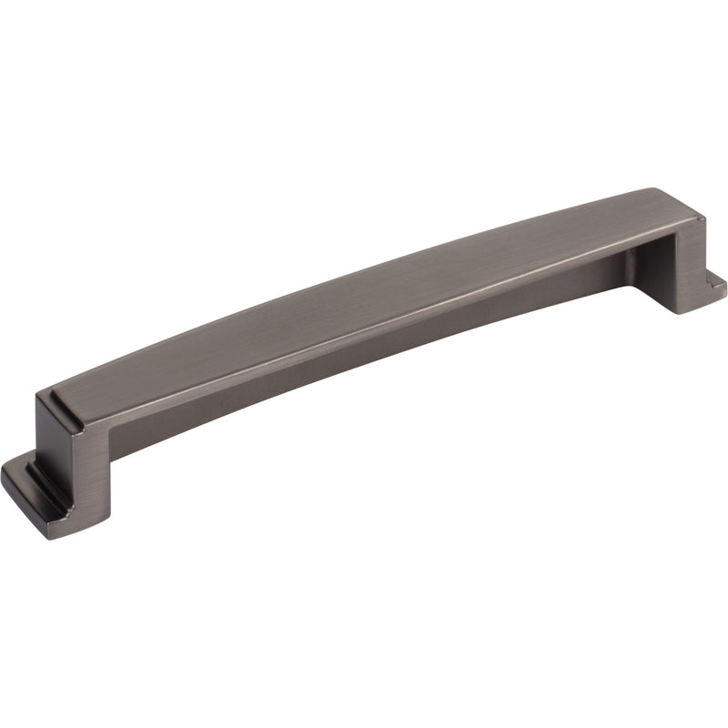 160 mm Center Brushed Pewter Square-to-Center Square Renzo Cabinet Cup Pull