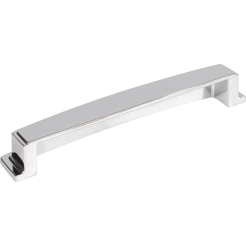 160 mm Center Polished Chrome Square-to-Center Square Renzo Cabinet Cup Pull