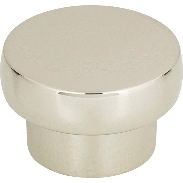 Chunky Round Knob Large 1 13/16 Inch Polished Nickel