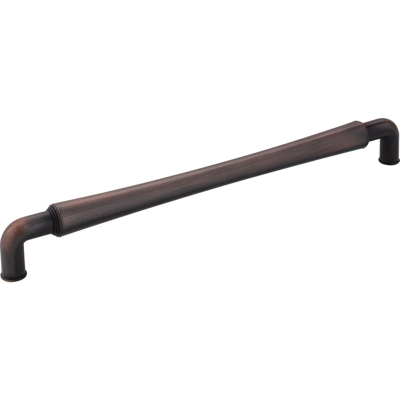 12" Center-to-Center Brushed Oil Rubbed Bronze Barrel Bremen 2 Appliance Handle