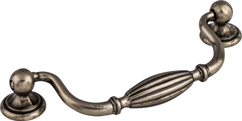 Tuscany Drop Pull 5 1/16 Inch (c-c) Pewter Antique