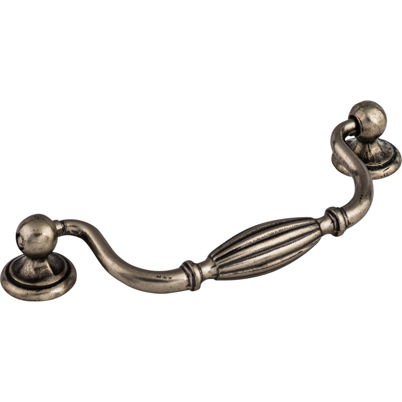 Tuscany Drop Pull 5 1/16 Inch (c-c) Pewter Antique