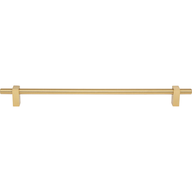 305 mm Center-to-Center Brushed Gold Larkin Cabinet Bar Pull