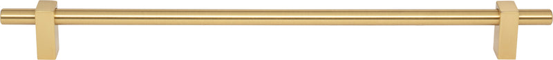 305 mm Center-to-Center Brushed Gold Larkin Cabinet Bar Pull