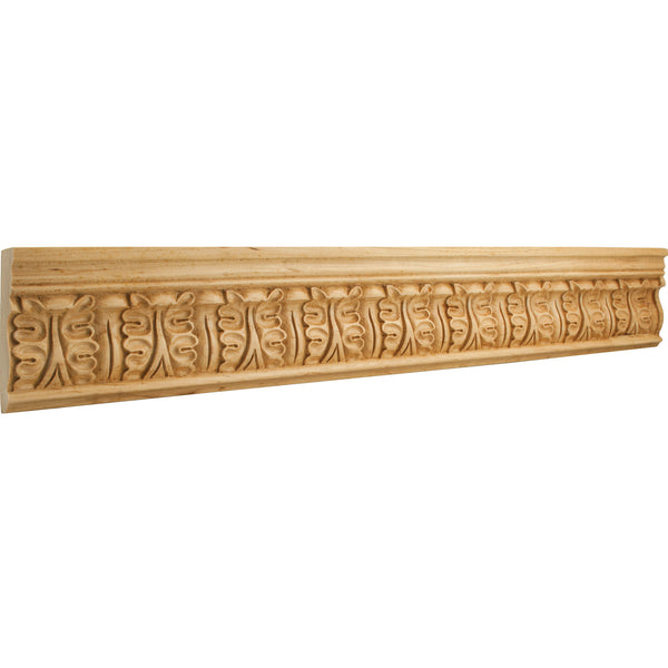 1" D x 3-3/4" H Cherry Acanthus Hand Carved Moulding