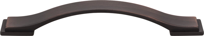 128 mm Center-to-Center Brushed Oil Rubbed Bronze Strap Mirada Cabinet Pull