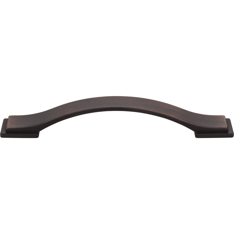 128 mm Center-to-Center Brushed Oil Rubbed Bronze Strap Mirada Cabinet Pull