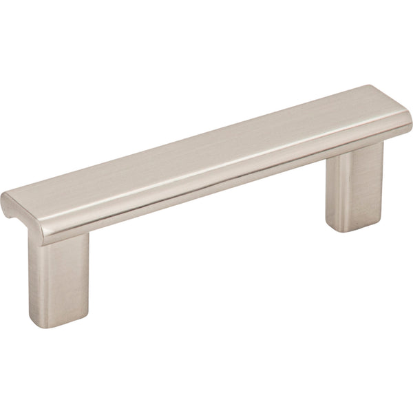 3" Center-to-Center Satin Nickel Square Park Cabinet Pull