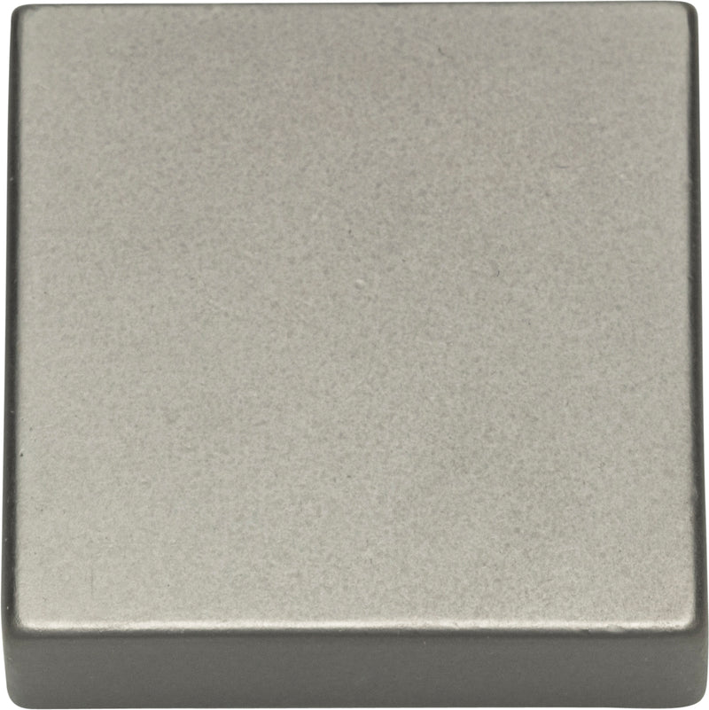 Thin Square Knob 1 1/4 Inch Slate