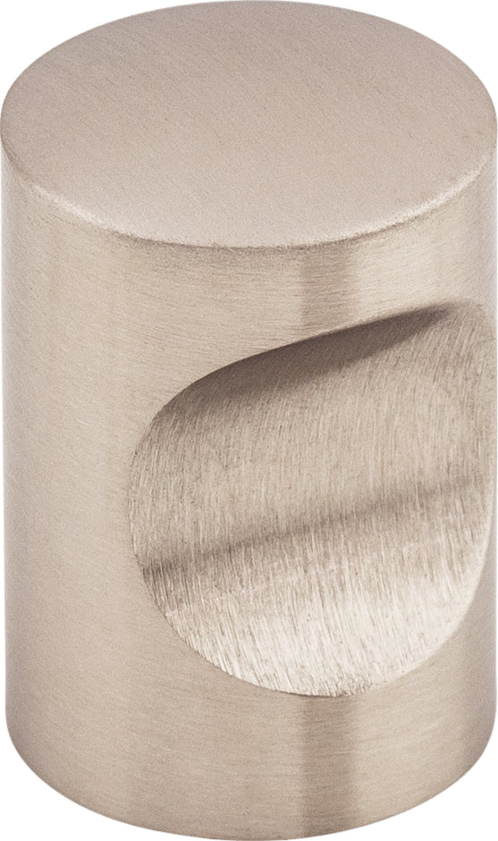 Indent Knob 5/8 Inch Brushed Stainless Steel